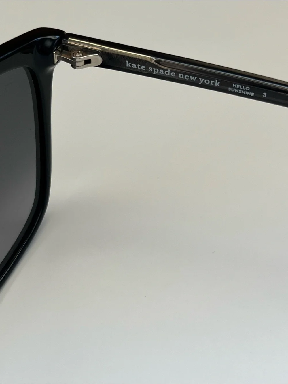 Kate Spade PAVIA/G/S 80790 sleek Black Frame gray Lenses Sunglasses 55-19-140